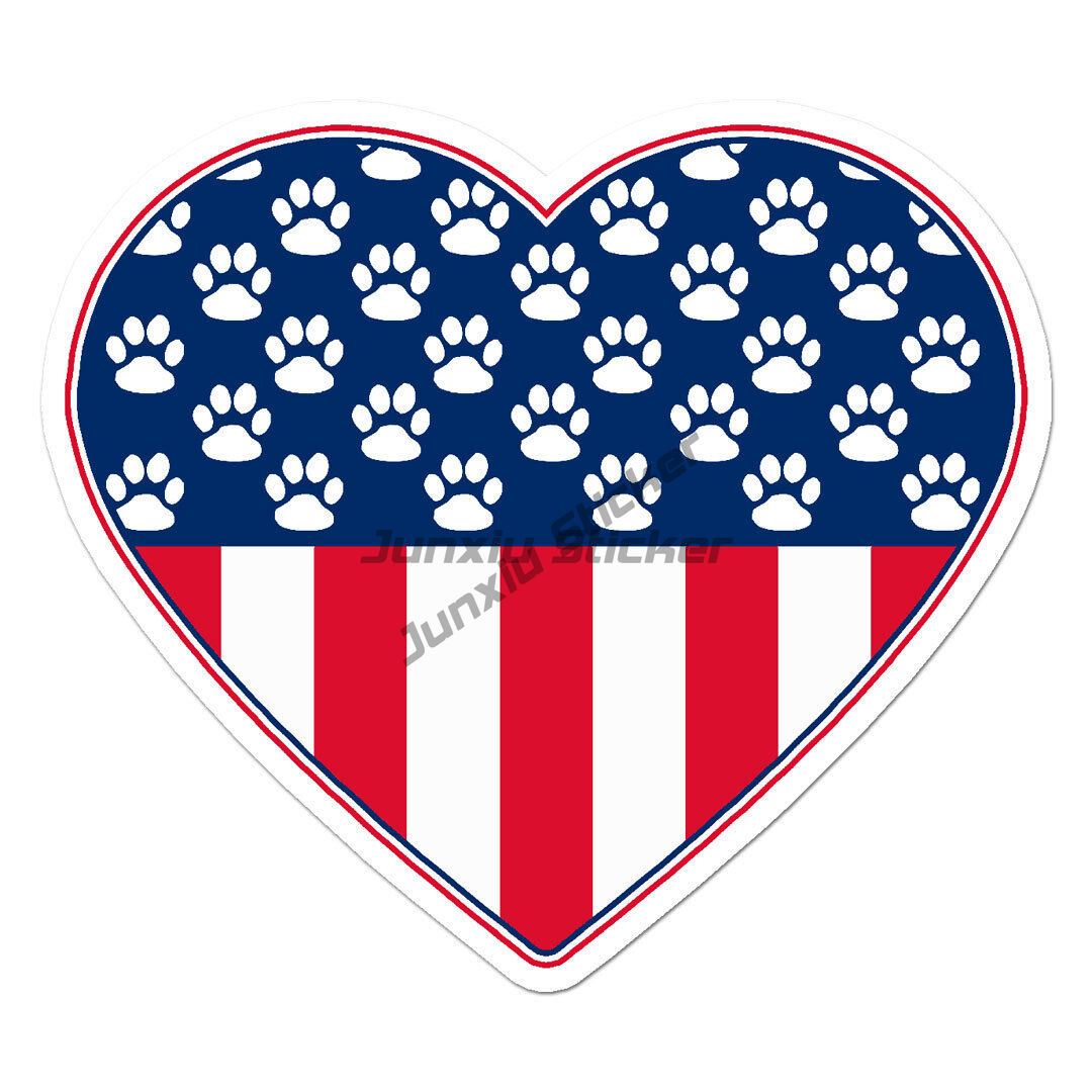 3D Printing Vinyl - Usa Vlag Hond Paw Prints Vinyl