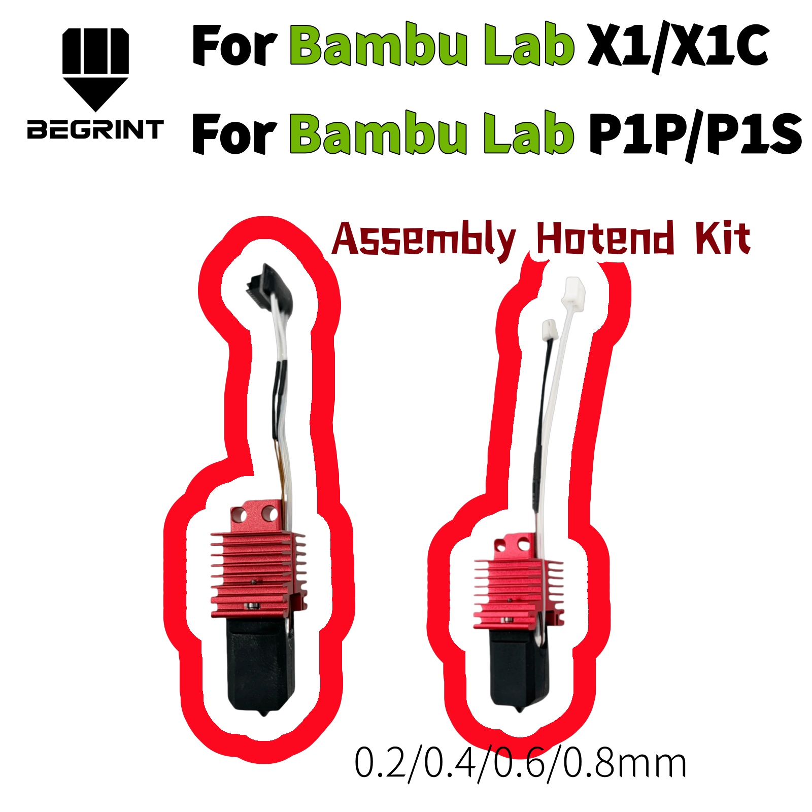 3D Printing Bambu - Complete V2 Printkop Assemblage Hotend Kit
