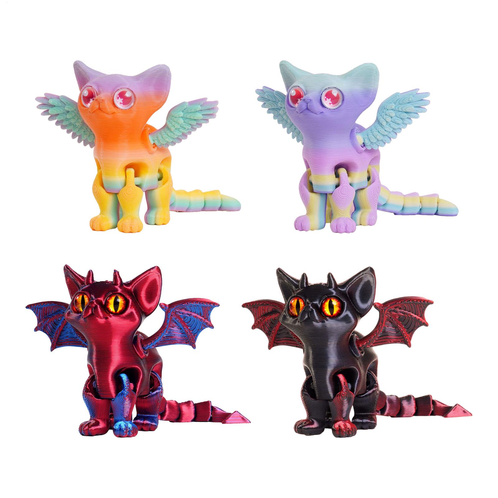3D Printing Joints - 3D-geprinte dierenfiguur, 3D-geprinte kat, beweegbare ornament