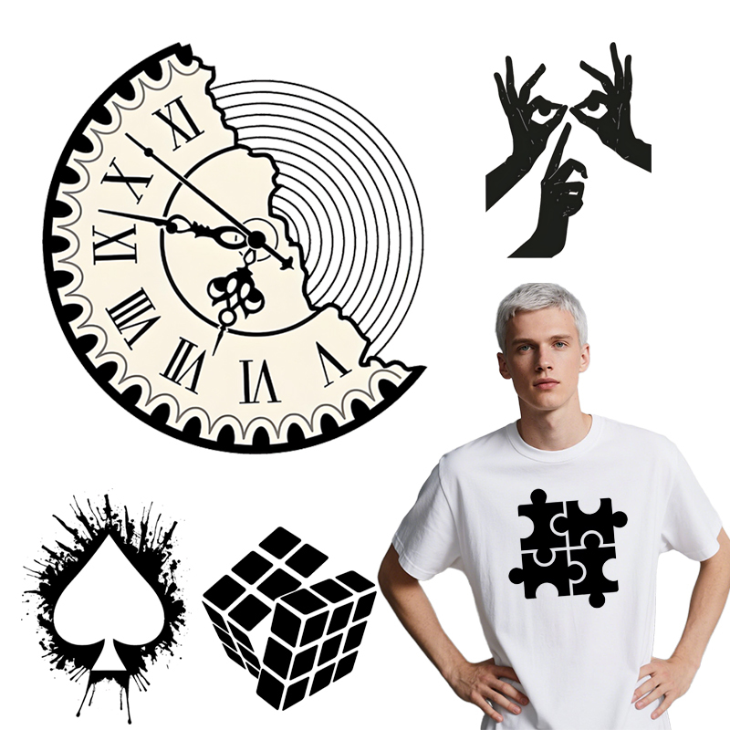 3D Printing Vinyl - Zwarte kunst DTF kleding hot stamping
