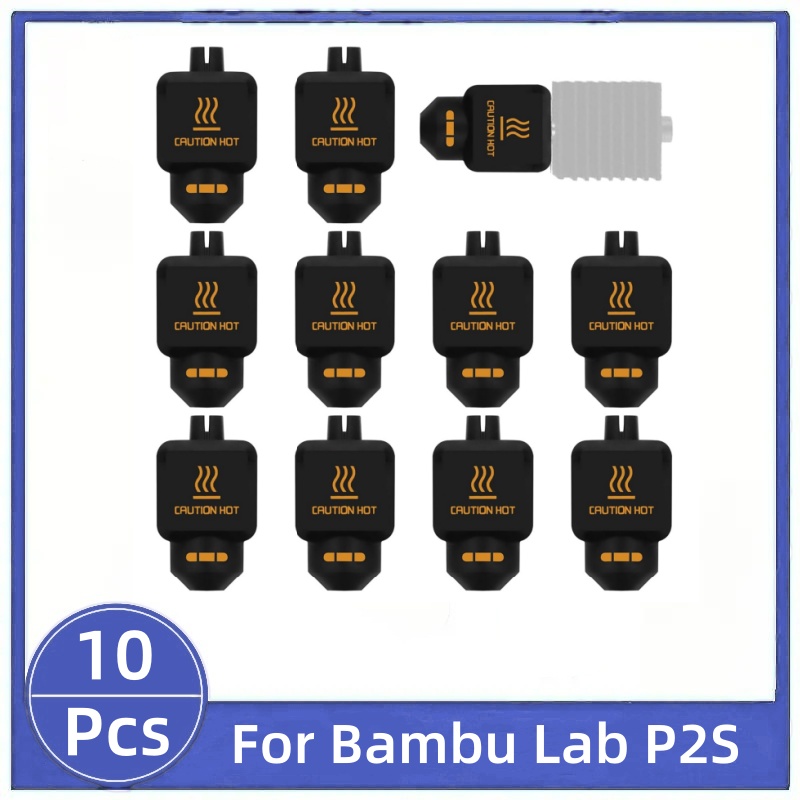 3D Printing Bambu - 10 Stuks Zwarte Siliconen Sok Voor
