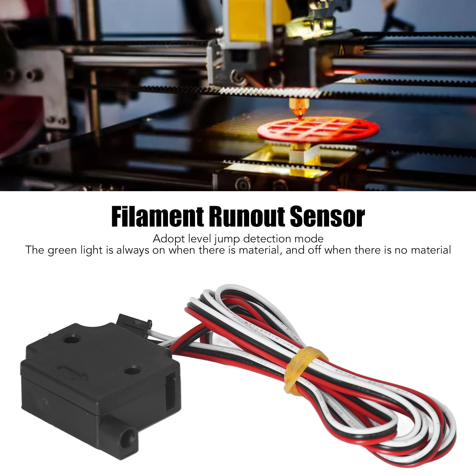 Filament Runout Sensor - 3D-printer breukdetectie 3D-printer breukdetectie met indicator