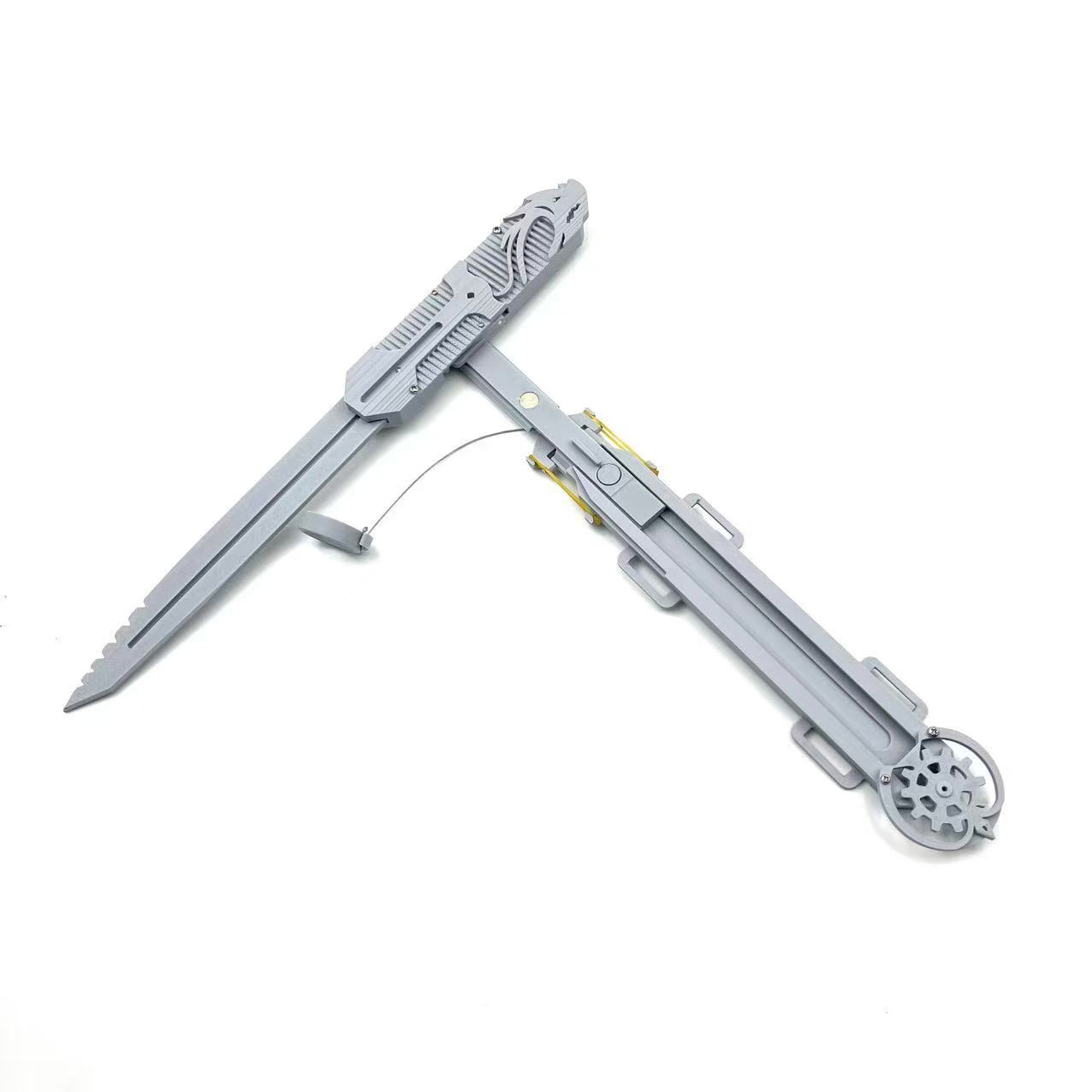 3D Printing Hidden Blade - 3D-geprint zwaartekrachtgestuurd verborgen bladzwaard, op en