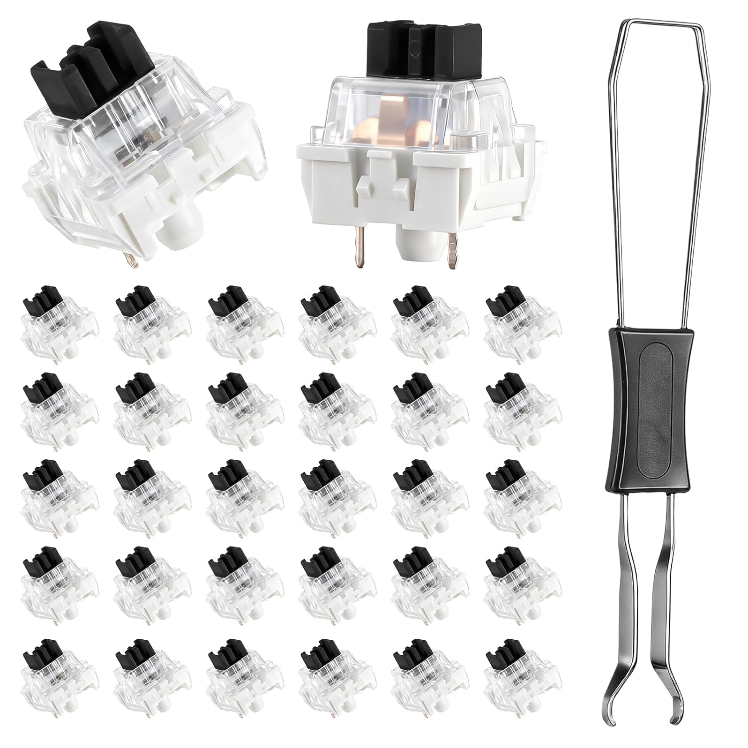 3D Printing Keyboard Keys - Mechanische toetsenbordschakelaars 50 stuks 3 PIN-toetsenbordclickers