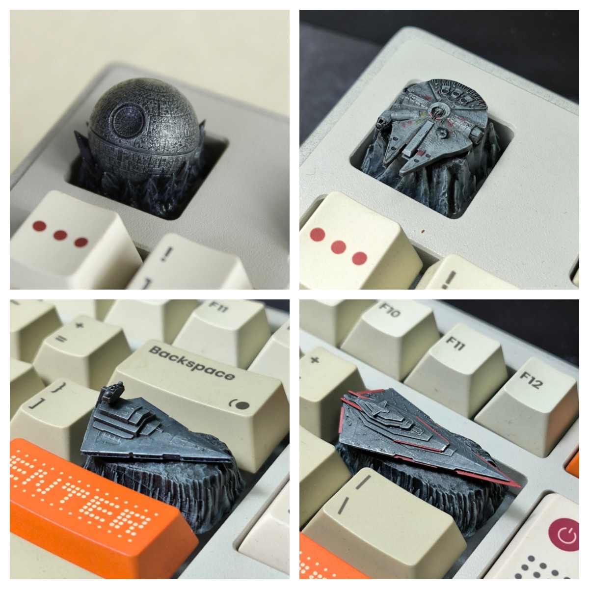 3D Printing Keyboard Keys - HCY Death Star Artisan Keycap Hars