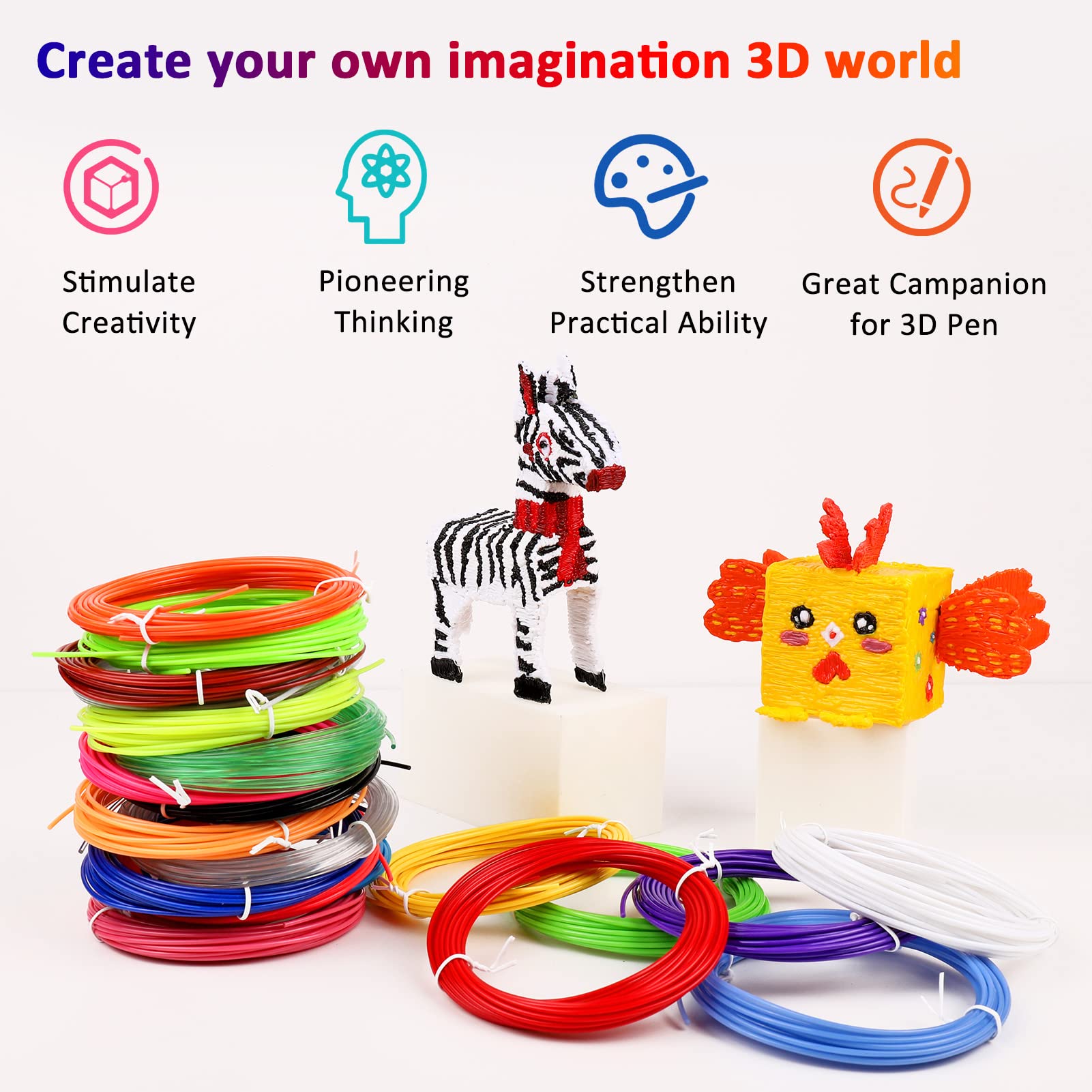 40/32/30 Kleuren PLA Filament  - 3D Printing Pen For Kids recensie en prijs