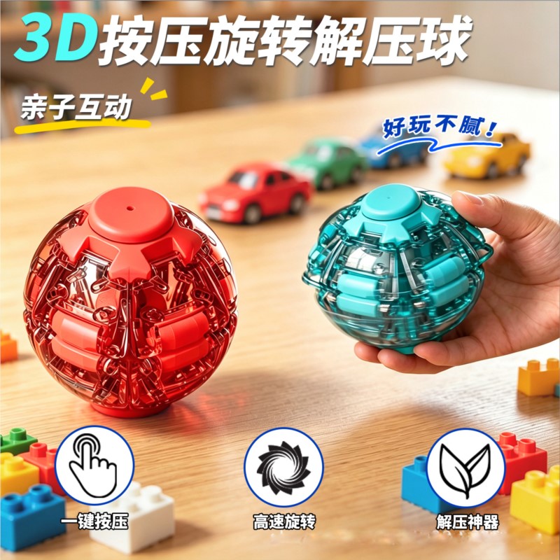 Stressbal Gladde draaibare fid - 3D Printing Ideas recensie en prijs