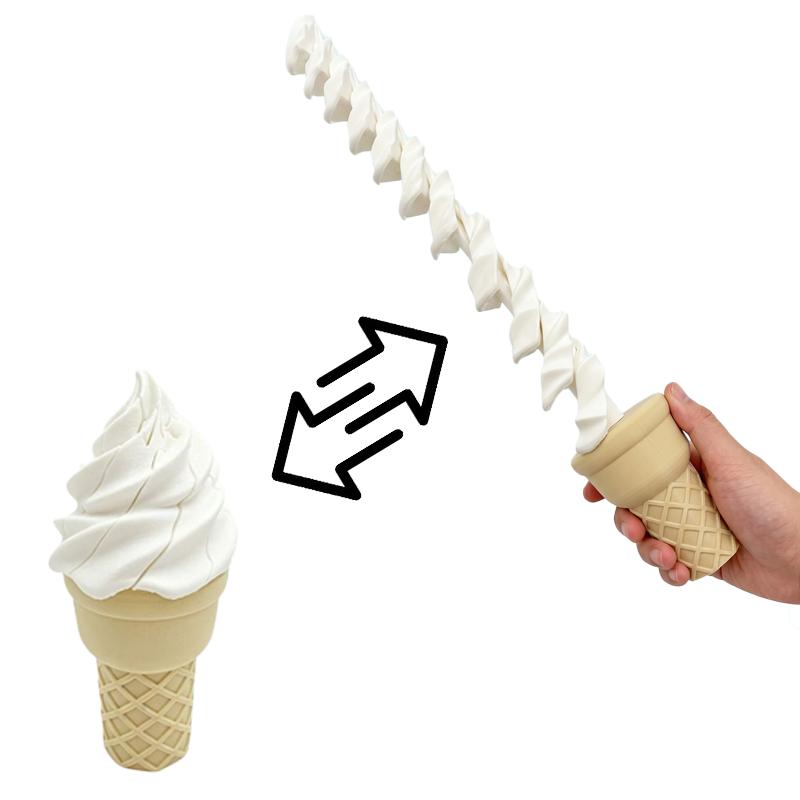 3D-printen van ijsroom Retract - 3D Printing Toys recensie en prijs