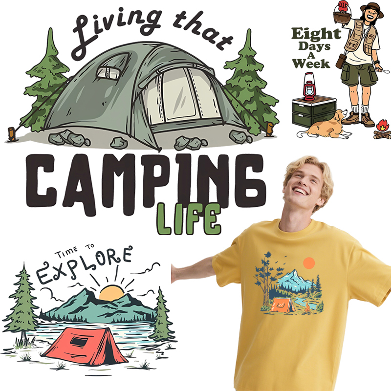 Zomercamping dtf kleding hot s - 3D Printing Vinyl recensie en prijs