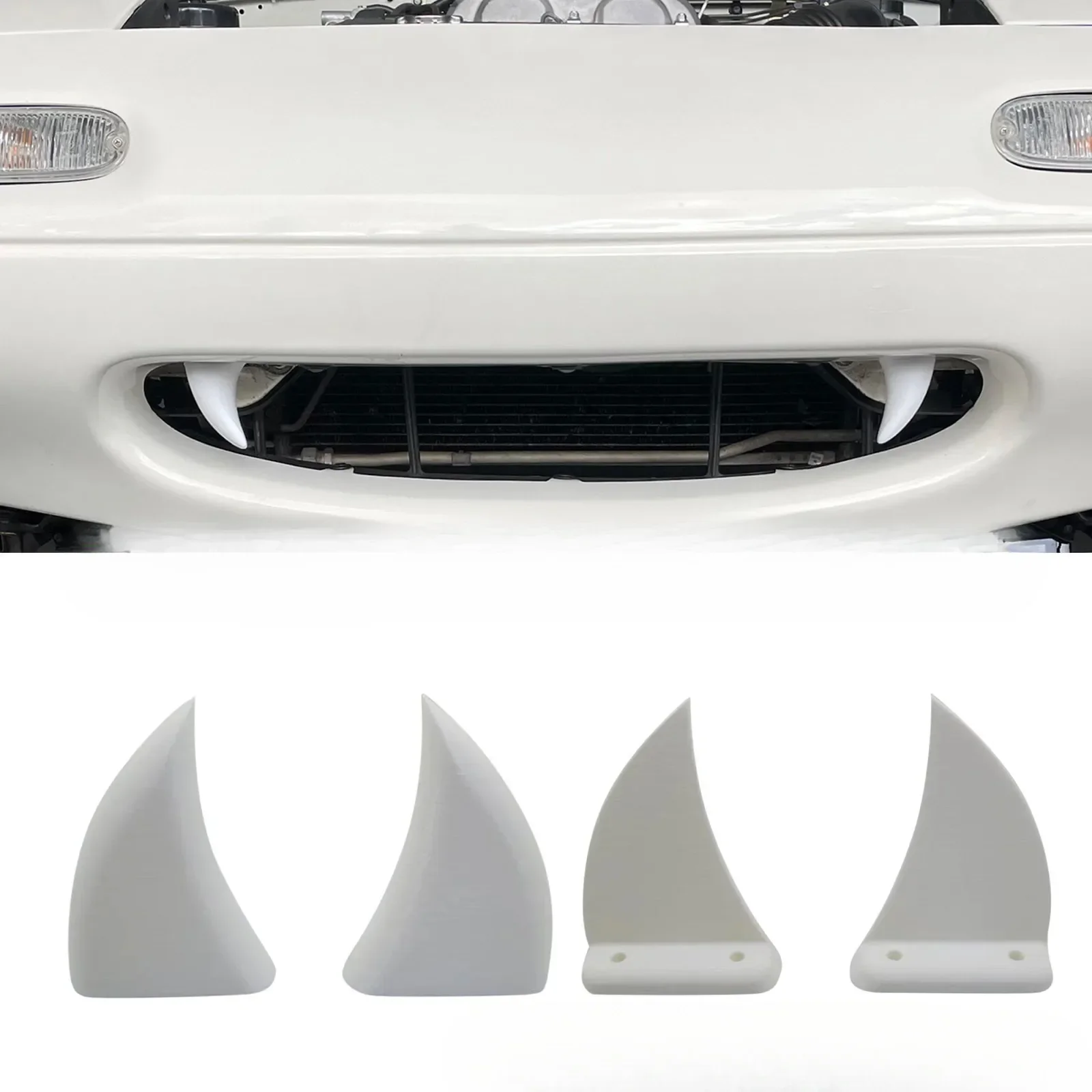 2 stuks auto voorrooster tandd - 3D Printing Tooth recensie en prijs