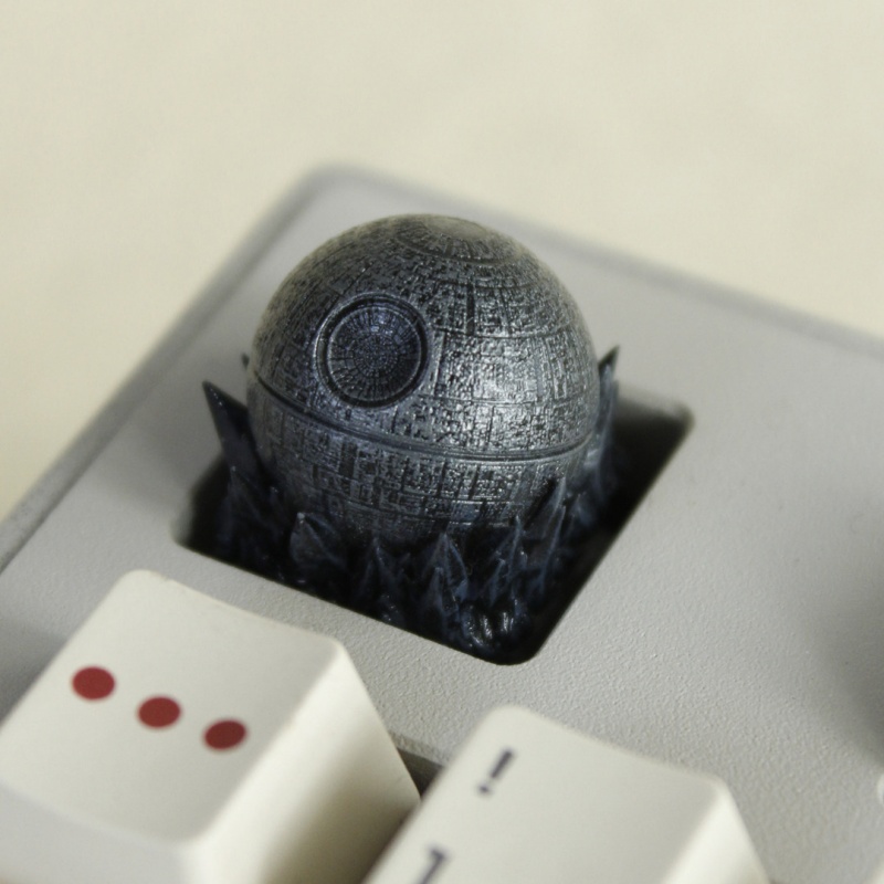 HCY Death Star Artisan Keycap  - 3D Printing Keyboard Keys recensie en prijs
