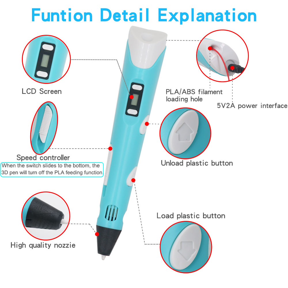 Nieuwe populaire 3D-printpen v - 3D Printing Pen For Kids recensie en prijs