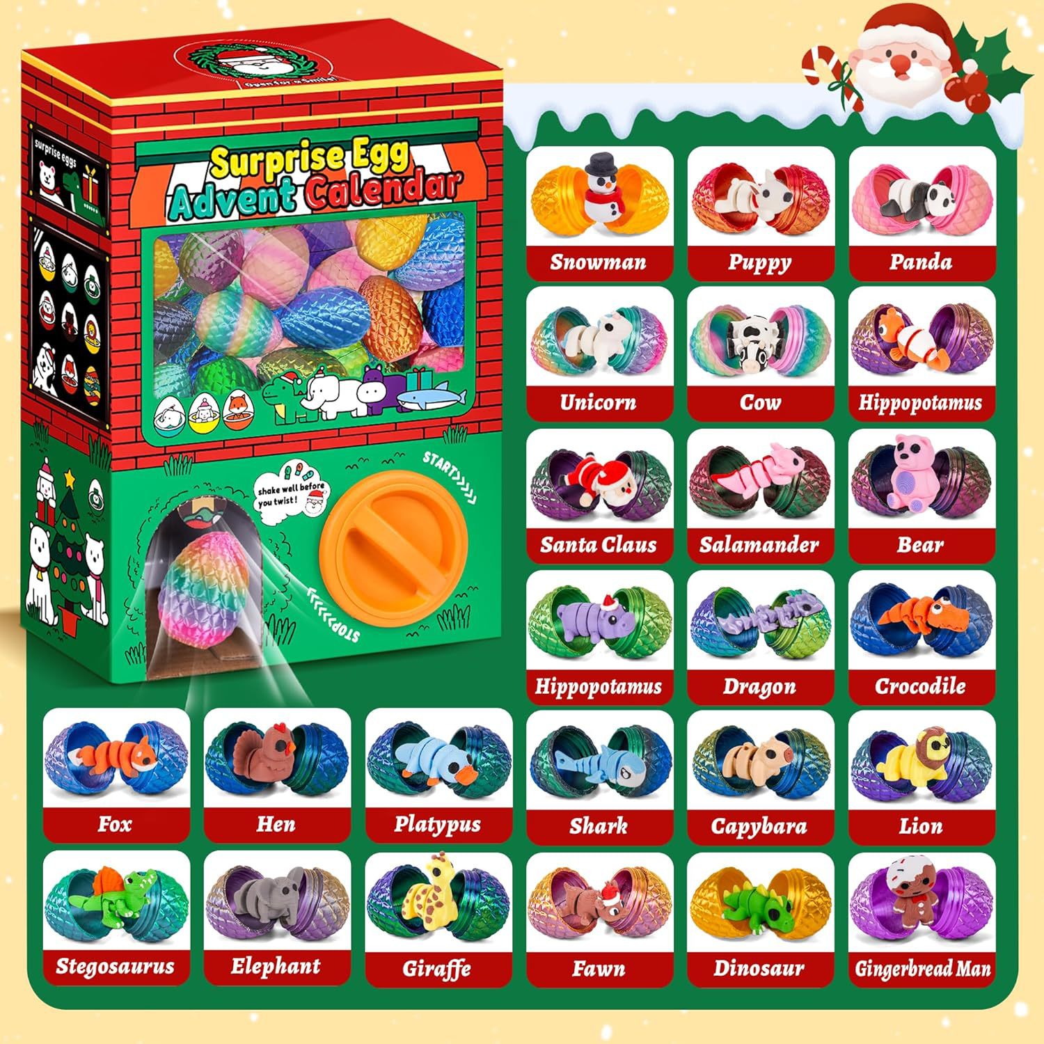 24 stuks 3D geprinte verrassin - 3D Printing Toys recensie en prijs